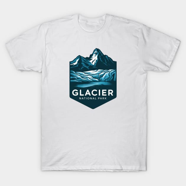 Glacier Montana's National Park T-Shirt by Perspektiva